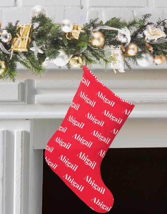 Personalized Christmas Stocking – Custom Name Stocking for Holiday Decor