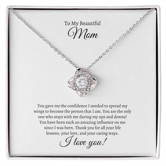 To My Bonus Mom, sometimes I forget to tell you...Love Knot Necklace