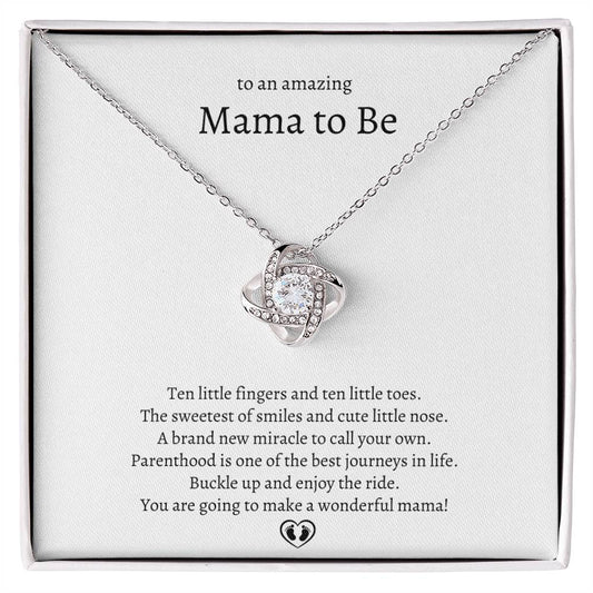 To An Amazing Mama to Be...Love Knot Necklace