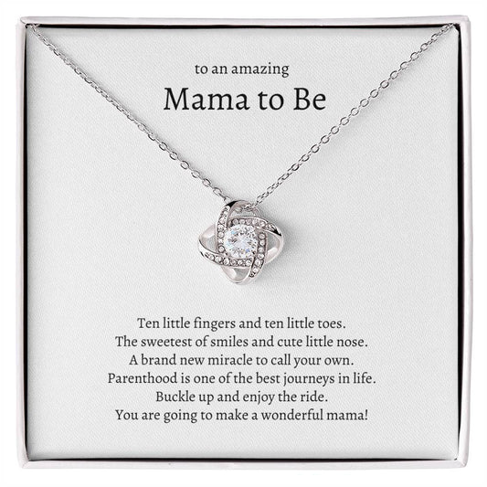 To An Amazing Mama to Be...Love Knot Necklace