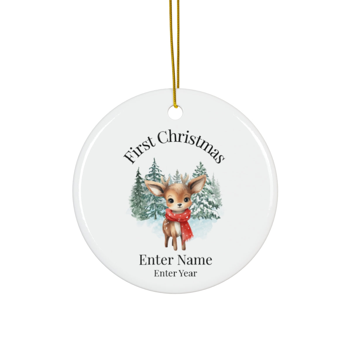 First Christmas Personalized Ornament