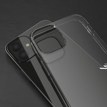 Custom Name Clear Phone Case – Slim, Shock-Absorbing & Wireless Charging Compatible